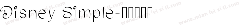 Disney Simple字体转换